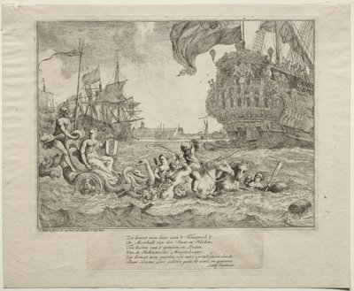 The Personification of Amsterdam Riding in Neptune