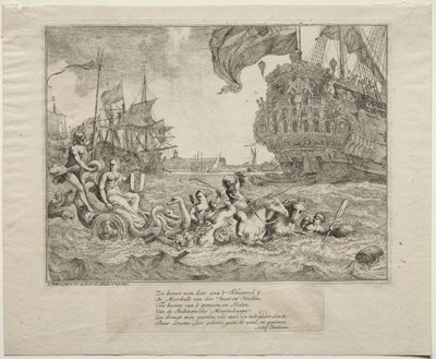 The Personification of Amsterdam Riding in Neptune