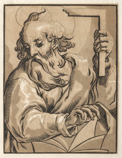 Christ and the Apostles: St. Thomas (with the Square) by Ludolph Büsinck