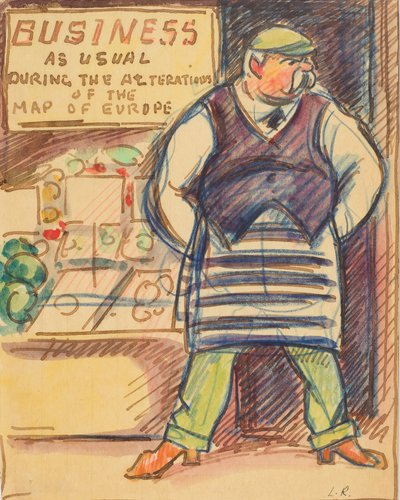 Business as Usual During the Alterations of the Map of Europe, c.1915 by Ludovic Rodolphe Pissarro