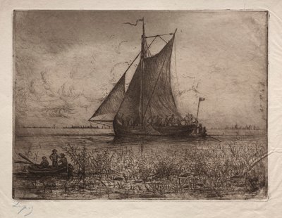 Dutch Riverscape by Ludovic Napoléon, Vicomte Lepic