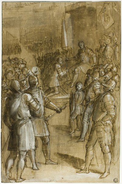 Study for Cosimo I Reorganizing the Tuscan Troops by Ludovico Buti