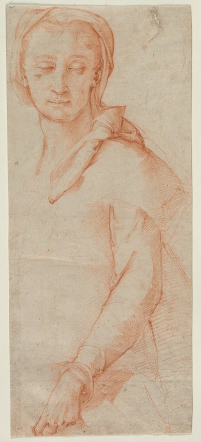 Half-Length Figure Study of a Woman by Ludovico Cardi Cigoli