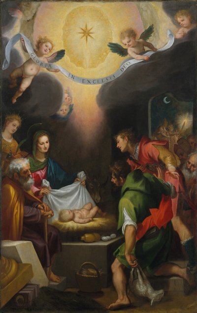 The Adoration of the Shepherds with Saint Catherine of Alexandria by Ludovico Cardi Cigoli