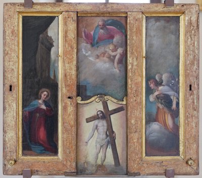 Annunciation, God the Father in Glory and the Precious Blood of Christ by Ludovico Carracci