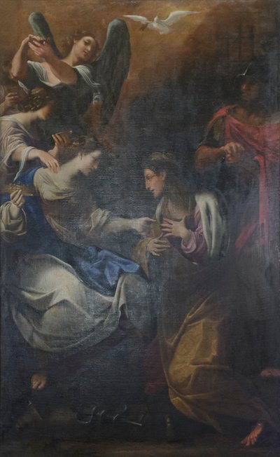 Saint Catherine of Alexandria Visited in Prison by Empress Faustina by Ludovico Carracci