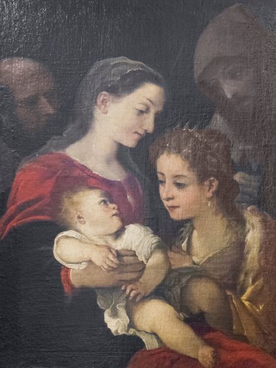 The Holy Family with Saints Francis and Catherine of Alexandria, c.1589-92 by Ludovico Carracci
