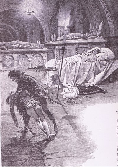 Fair Juliet that with angels dost remain, illustration from Romeo and Juliet by Ludovico Marchetti