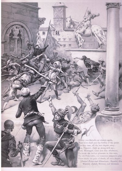 If ever you disturb our streets again (illustration from Romeo and Juliet) by Ludovico Marchetti