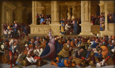 Christ ejecting the Money Changers from the Temple by Ludovico Mazzolino