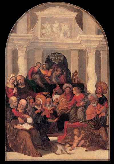 Christ among the Doctors by Ludovico Mazzolinos Workshop
