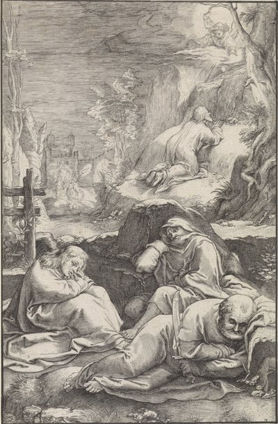 Christ in the Garden of Gethsemane (The Passion) by Ludovicus Siceram