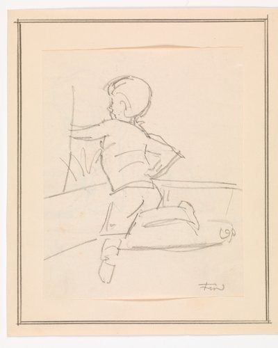 Boy Lying on a Sofa by Ludvig Find