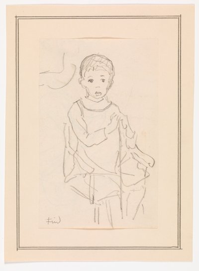 Seated Boy by Ludvig Find