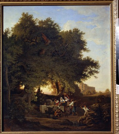 At the Well by Ludwig Adrian Richter