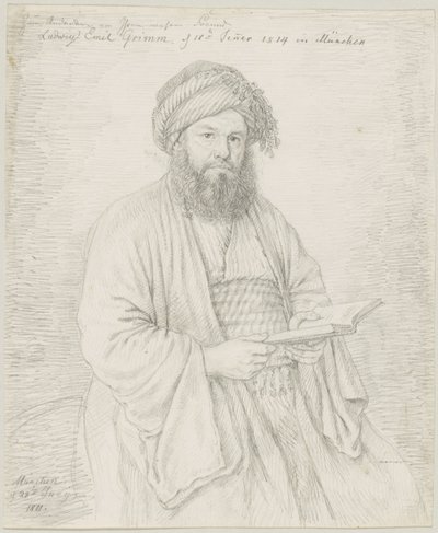 The Carmelite Father Wolfgang Bock in Oriental Costume by Ludwig Emil Grimm