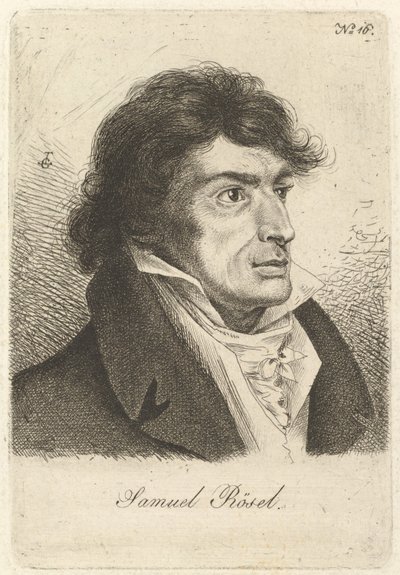 Portrait of Johann Gottlieb Samuel Rösel by Ludwig Emil Grimm