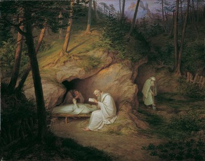 The Dead Hermit by Ludwig Ferdinand Schnorr von Carolsfeld
