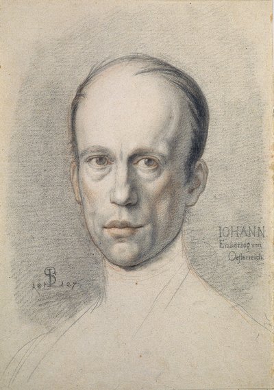 Portrait of Archduke John of Austria by Ludwig Ferdinand Schnorr von Carolsfeld