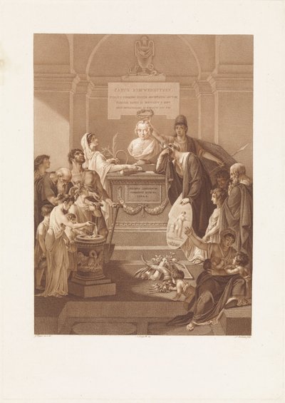 Allegorical Representation with Memorial Stone for Jan Nieuwenhuyzen, Deceased in 1806 by Ludwig Gottlieb Portman