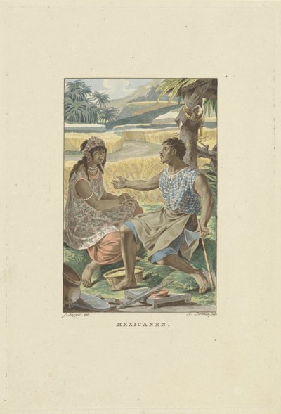 Inhabitants of Mexico by Ludwig Gottlieb Portman