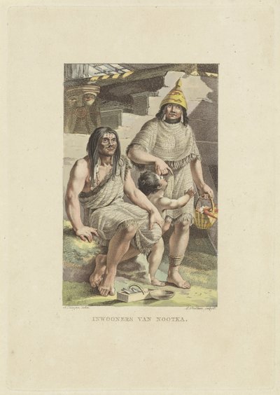 Inhabitants of Nootka Island by Ludwig Gottlieb Portman