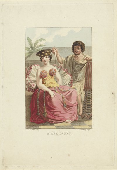 Inhabitants of the Island of Otaheite (Tahiti) by Ludwig Gottlieb Portman
