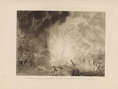 Disaster of Leiden, 1807 by Ludwig Gottlieb Portman