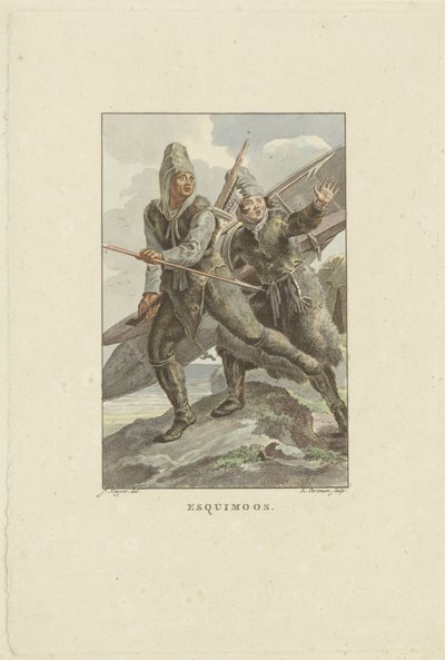 Fleeing Inuit by Ludwig Gottlieb Portman