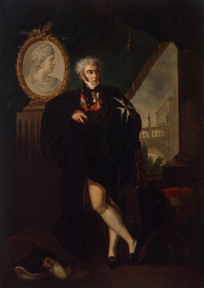 Portrait of Dmitry Lvovich Naryshkin, Early 19th Century by Ludwig Guttenbrunn