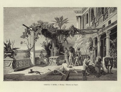 Greece and Rome - Rome: Tiberius in Capri by Ludwig Hans Fischer