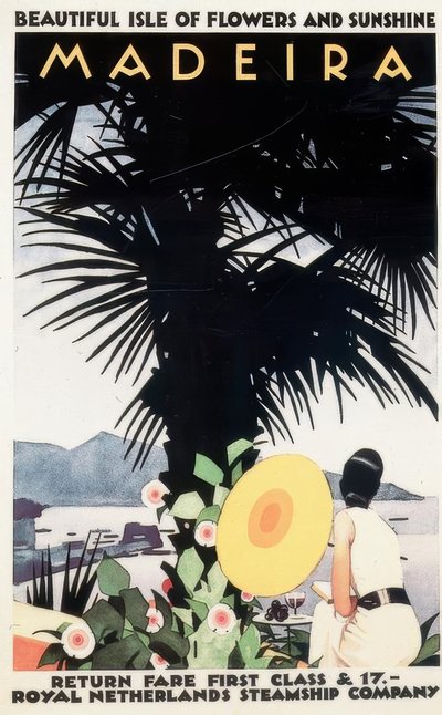 Beautiful Isle of Flowers and Sunshine MADEIRA by Ludwig Hohlwein