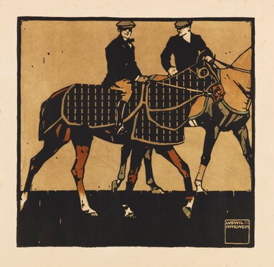 From the Portfolio Turf. Twelve horse racing images by Ludwig Hohlwein