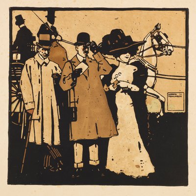 From the Portfolio Turf. Twelve Horse Racing Images by Ludwig Hohlwein