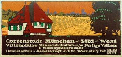 Garden City Munich-South-West / Villa Plots / Tram Line 16/18 / Finished Villas (Holzapfelkreuth) / Homestead Society by Ludwig Hohlwein