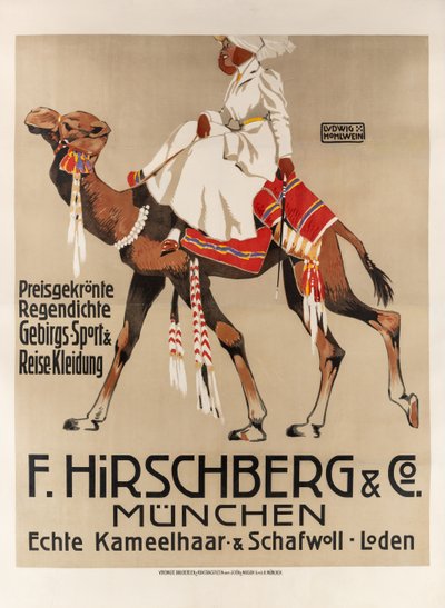 Hirschberg & Co. Sports and travel clothing by Ludwig Hohlwein