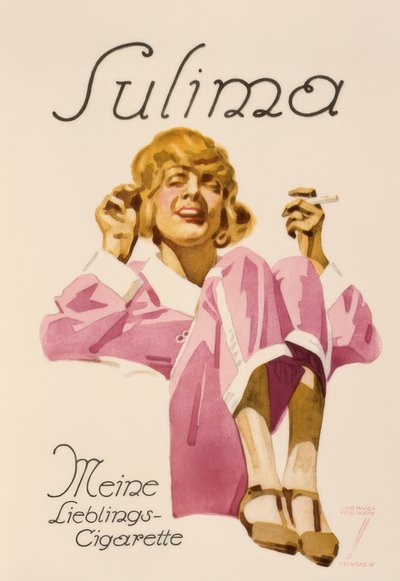 Sulima - My Favorite Cigarette by Ludwig Hohlwein