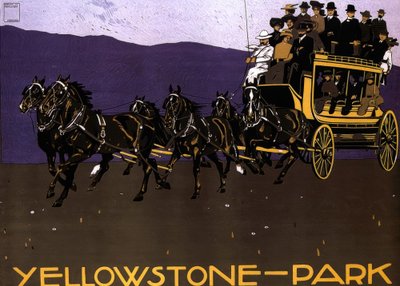 Yellowstone Park by Ludwig Hohlwein