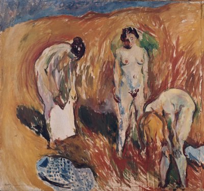 Girls in Haystack by Ludvik Peter Karsten
