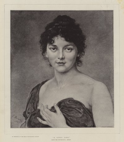 A Gipsy Girl by Ludwig Knaus