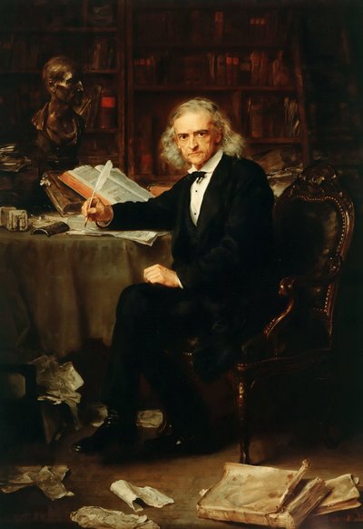 Portrait of Theodor Mommsen by Ludwig Knaus