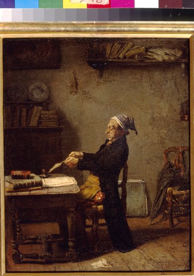 Scientist at work by Ludwig Knaus by Ludwig Knaus