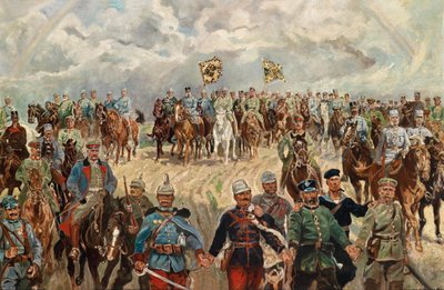 The Allied Monarchs with Their Commanders in the 1st World War by Ludwig Koch