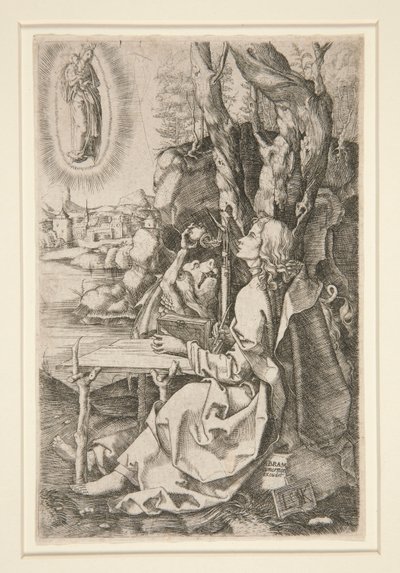 St. John on the Island of Patmos by Ludwig Krug