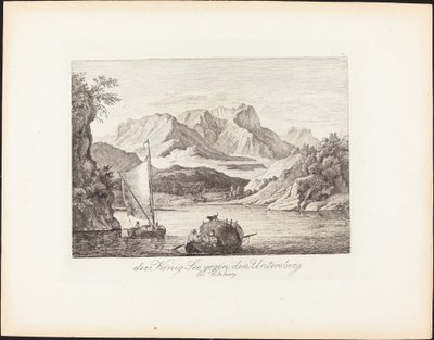 Königsee toward the Untersberg near Salzburg by Ludwig Richter
