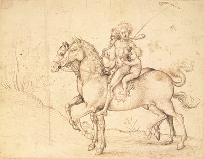 Savages on Horseback by Ludwig Schongauer