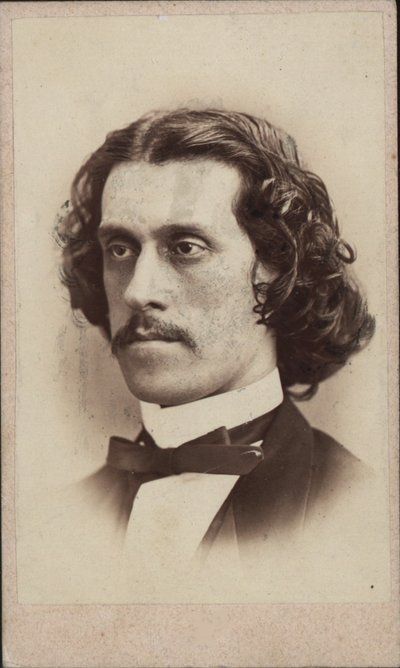 Portrait of the composer Josef Strauss, ca 1860 by Ludwig Schrank