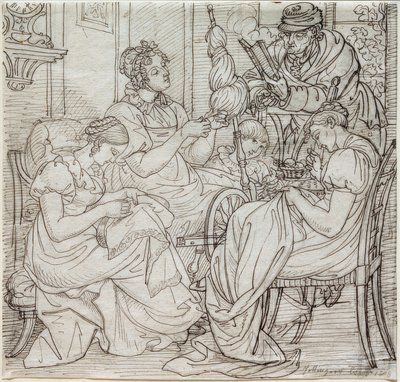 Hottinger Family by Ludwig Vogel