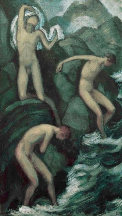 Mountain Stream by Ludwig von Hofmann