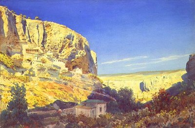 The Monastery of the Assumption of the Virgin near Bakhchisaray by Luigi Premazzi